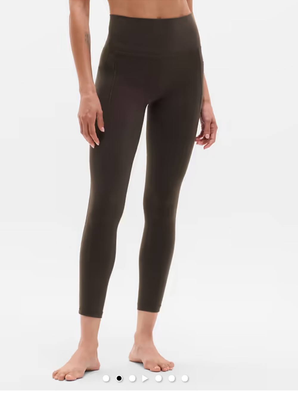 Athleta Salutation Stash High Rise Legging 1X Brown #599749 7/8 Length NWT